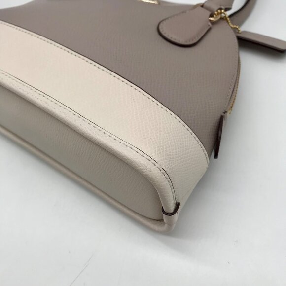 Coach Birch And Chalk Crossgrain Leather Mini Cora Domed Satchel bag - Picture 6 of 11